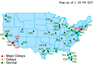 Las Vegas Flight Tracker Map
