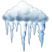 Cloudy, freezing rain
