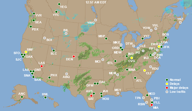 FlightView Flight Tracker Airport Delays